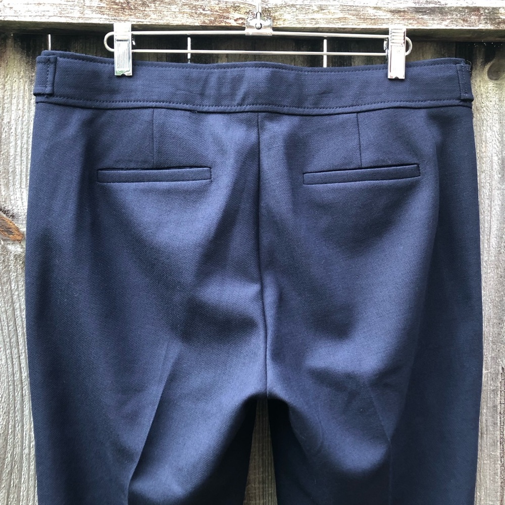 J. Crew Sailor Pants Size 10 Navy Wool Gold Buttons Cropped Kate Middleton F4448 - Picture 11 of 15